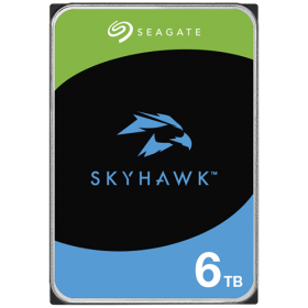 HDD Video Surveillance SEAGATE SkyHawk 6TB CMR, 3.5'', 256MB, SATA, RV Sensors, Rescue Data Recovery Services 3 ani, TBW: 180, H