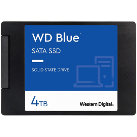 SSD WD Blue 4TB SATA, 2.5", 7mm, Read/Write: 560/520 MBps, IOPS 87K/83K, TBW: 600