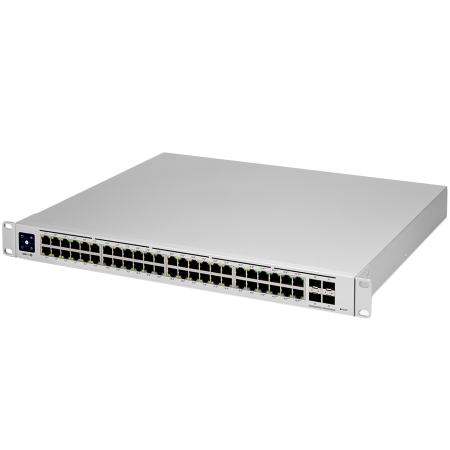 Ubiquiti Layer 3 switch with (48) GbE RJ45 ports and (4) 10G SFP+ p...