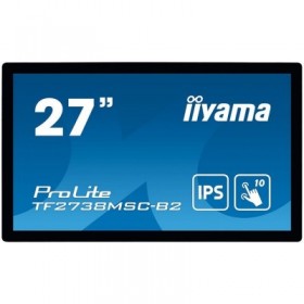 IIYAMA Monitor 27" PCAP Bezel Free 10-Points Touch, 1920x1080, IPS panel, DVI, HDMI, DisplayPort, 425cd/m² (with touch), 1000:1,