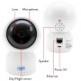 Camera supraveghere video PNI IP390T 1080P cu PTZ WiFi H264+ suporta microSD 128GB, Night Vision, aplicatia Tuya, P2P, Android, 