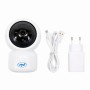 Camera supraveghere video PNI IP390T 1080P cu PTZ WiFi H264+ suporta microSD 128GB, Night Vision, aplicatia Tuya, P2P, Android, 