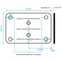 PNI Yala electromagnetica H1073A din otel, cu butuc Fail Secure NO, Se potriveste solutiilor de interfon cu intercom sau sisteme