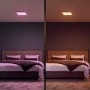 Panou inteligent LED RGB Philips Hue Surimu SQ, Bluetooth, 25W, 1760 lm, lumina alba si color (2000-6500K), IP20, 30cm, Aluminiu