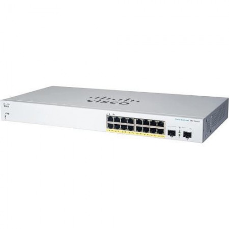 Switch  CISCO CBS220-16T-2G, 16 PORTURI 10/100/1000, 2 x SFP, Buffer: 4.1 Mb, Flash 64Mb, CPU memory: 256Mb, Dimensiuni: 440 x 2