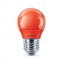 Bec LED Philips COLORED RED P45, E27, 3.1W (25W), lumina rosie