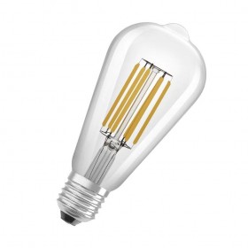 Bec LED Osram Edison A64, Ultra Efficient Light, E27, 4W (60W), 840 lm, lumina calda (3000K), cu filament