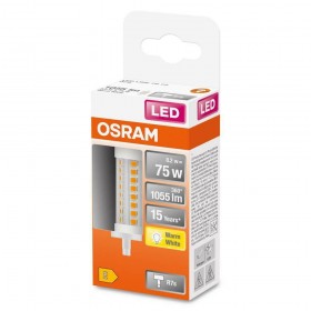 Bec LED Osram LINE, R7s, 8.2W (75W), 1055 lm, lumina calda (2700K), 78mm, Ø29mm