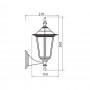 Aplica tip felinar Vivalux MARIBOR UP, E27, max. 1x60W, IP44, 210x150x360mm, Negru, bec neinclus