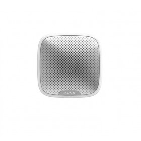 "Sirena de exterior, wireless, alb - AJAX Presiune acustica: 85 ÷ 113 dB @ 1 m Timp alarma: 3 ÷ 180 s Frecventa sunet: 3.5 ± 0.5