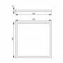 Panou LED Vivalux AXEL PREMIUM, 40W, 4800 lm, lumina neutra (4000K), IP20, 595x595x8mm, aluminiu, Alb