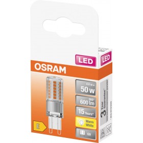 Bec LED Osram PIN, G9, 4.8W (50W), 600 lm, lumina calda (2700K)