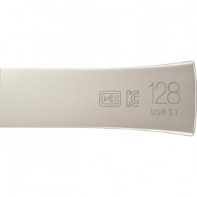 Memorie USB Flash Drive Samsung 128GB BAR Plus, USB 3.1 Gen1, Champaign Silver