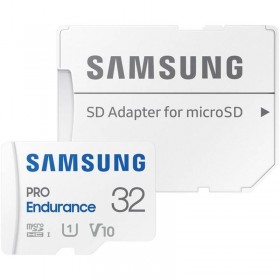 Card de Memorie Samsung Micro SDHC PRO Endurance (2022) UHS-1 Clasa 10 32GB + Adaptor SD