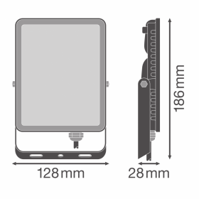 Proiector LED Ledvance FLOODLIGHT ESSENTIAL, 30W, 220-240V, 2700 lm, lumina neutra (4000K), IP65, 18.6x2.8x12.8cm, aluminiu, Neg