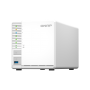 NAS QNAP 364 3-Bay, CPU Intel Celeron N5105/N5095 Quad Core, burst max. 2.9GHz, RAM 4GB DDR4 SODIMM (1 x 4GB), max. 16GB (2 DIMM