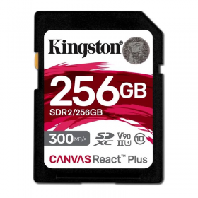 Card de Memorie SDHC Kingston Canvas React Plus 256Gb, Class 10