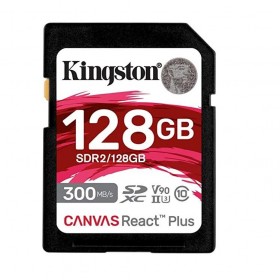 Card de Memorie SDXC Kingston Canvas React Plus 128Gb, Class 10