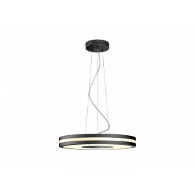 Pendul LED Philips Hue Being, Bluetooth, 25W (204W), 2900 lm, lumina alba (2200-6500K), IP20, 48.2x158cm, Negru, Intrerupator cu