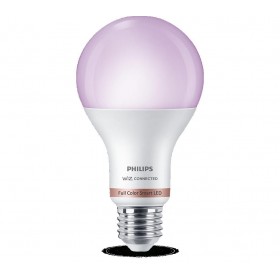Bec LED RGB inteligent Philips Bulb A67, Wi-Fi, Bluetooth, E27, 13W (100W), 1521 lm, lumina alba si color (2200-6500K)