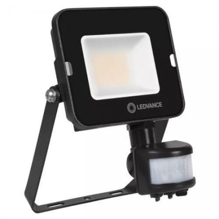 Proiector LED cu senzor de miscare si lumina Ledvance Compact, 20W, 220- 240V, 2000 lm, lumina neutra (4000K), IP65/IK06, 165x53