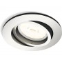 Spot incastrat Philips Donegal, GU10, 5.5W, IP20, 9cm, Crom mat
