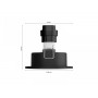 Spot LED RGB incastrat Philips Hue Centura, Bluetooth, GU10, 5.7W, 350 lm, lumina alba si color (2000-6500K), IP20, 9cm, Arginti