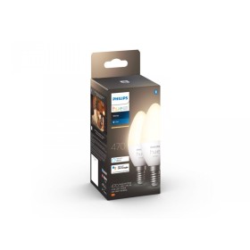 2 Becuri LED inteligente Philips Hue B39, Bluetooth, E14, 5.5W (40W), 470 lm, lumina calda (2700K)