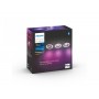 3 Spoturi LED RGB incastrate Philips Hue Centura, Bluetooth, GU10, 3x5.7W, 1050 lm, lumina alba si color (2000-6500K), IP20, 9cm
