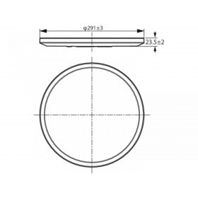 Plafoniera LED WiZ SuperSlim, Wi-Fi, Bluetooth, 16W, 1500 lm, lumina alba (2700-6500K), IP20, 29.2cm, Metal/Plastic, Alb