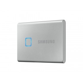 SSD Extern Samsung T7 Touch portabil, 1TB, Silver, USB 3.1