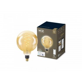 Bec LED inteligent vintage (decorativ) WiZ Connected Filament Gold G200 ,Wi-Fi, E27, 6W (25W), 390 lm, lumina alba (2000-5000K),