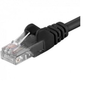 Patchcord UTP RJ45-RJ45 Cat.6 1m negru,UTP-6-1-BK, pachcord din cupru